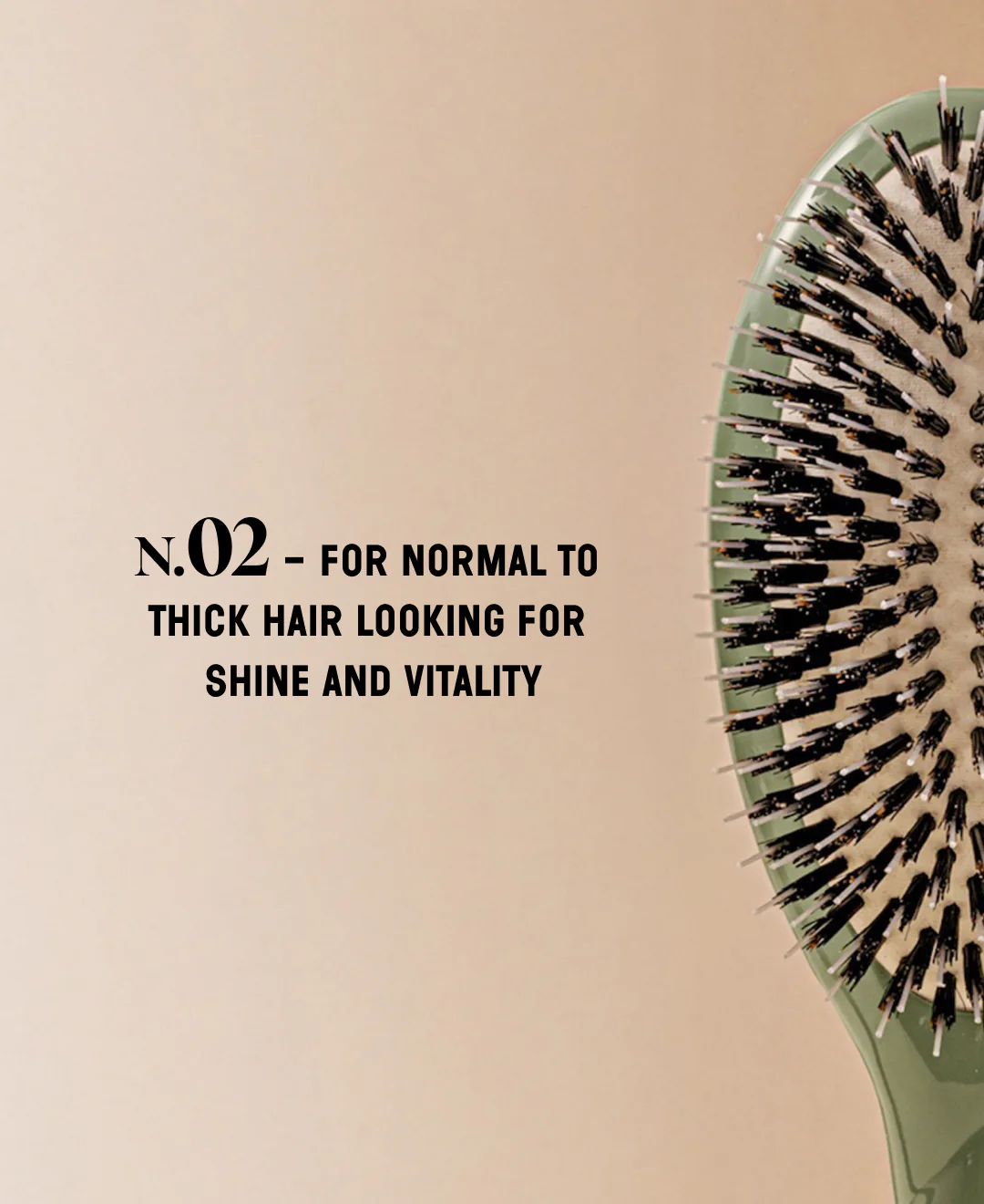 N.02 La Brosse Démêlante & Soin l'Indispensable Vert Amande - Image 7