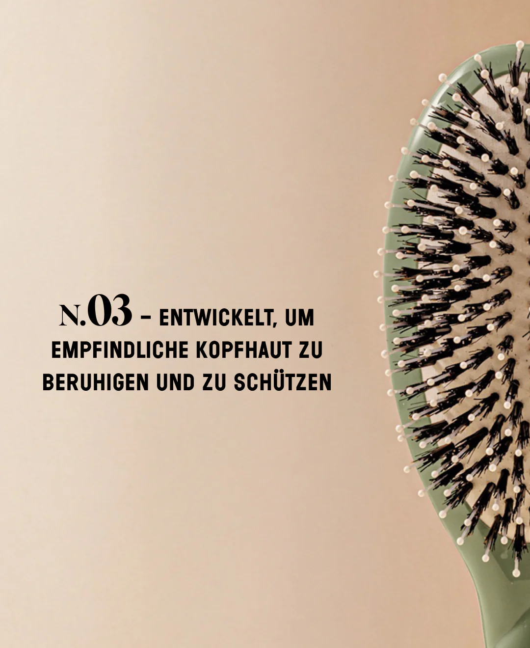 N.03 La Brosse Cuir Chevelu Sensible l'Indispensable Douceur Vert Amande - Image 6