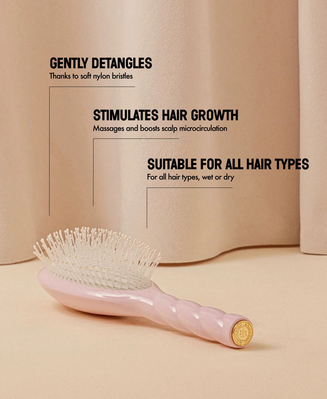 N.04 La Brosse Démêlante & Massante La Miracle Rose Lilas - Image 13